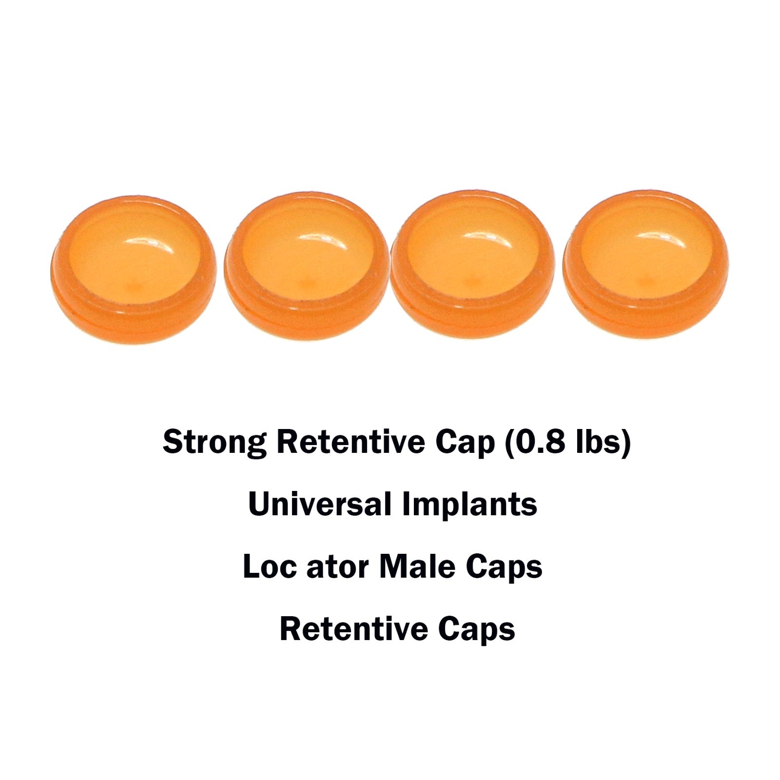 Locator Abutment Attachment Retention Cap Inserts Tool For Nobel Active RP 4.3mm