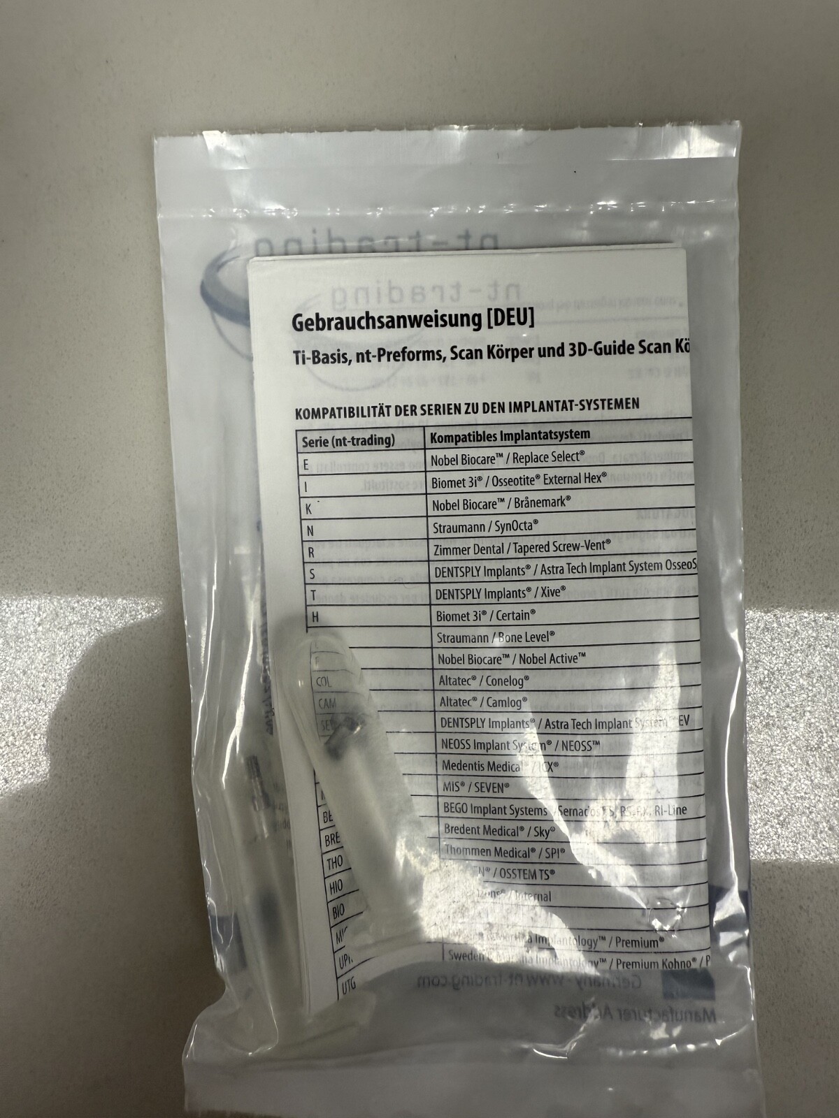 NT trading Ti Base Abut. Screw 5.7mm (Ref# R820) 7 ti bases