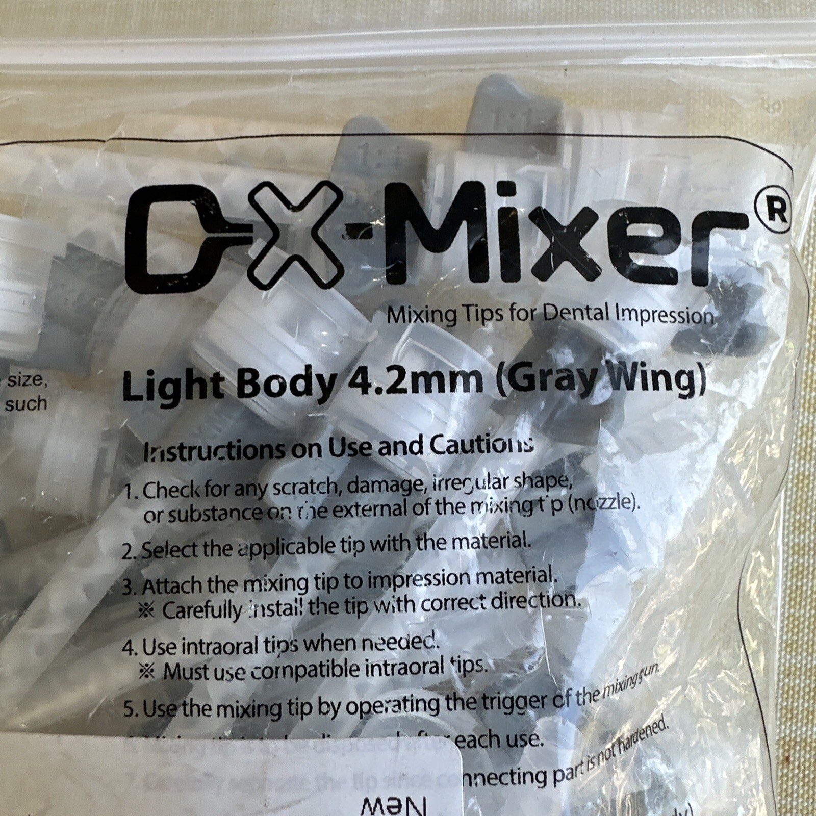 DX-Mixer HP Mixing Tips 4.2mm 48pcs/ PACK Dental Impression Light body 1:1 Ratio