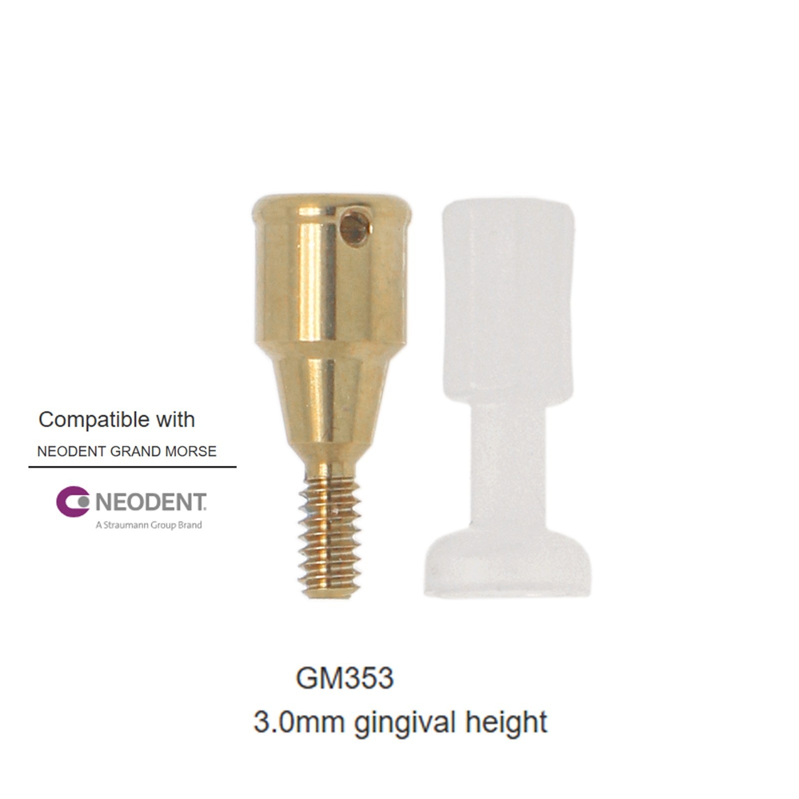 Dental Locator TiBase Abutment 1-6.0mm GH Compatible with Neodent GM Platform