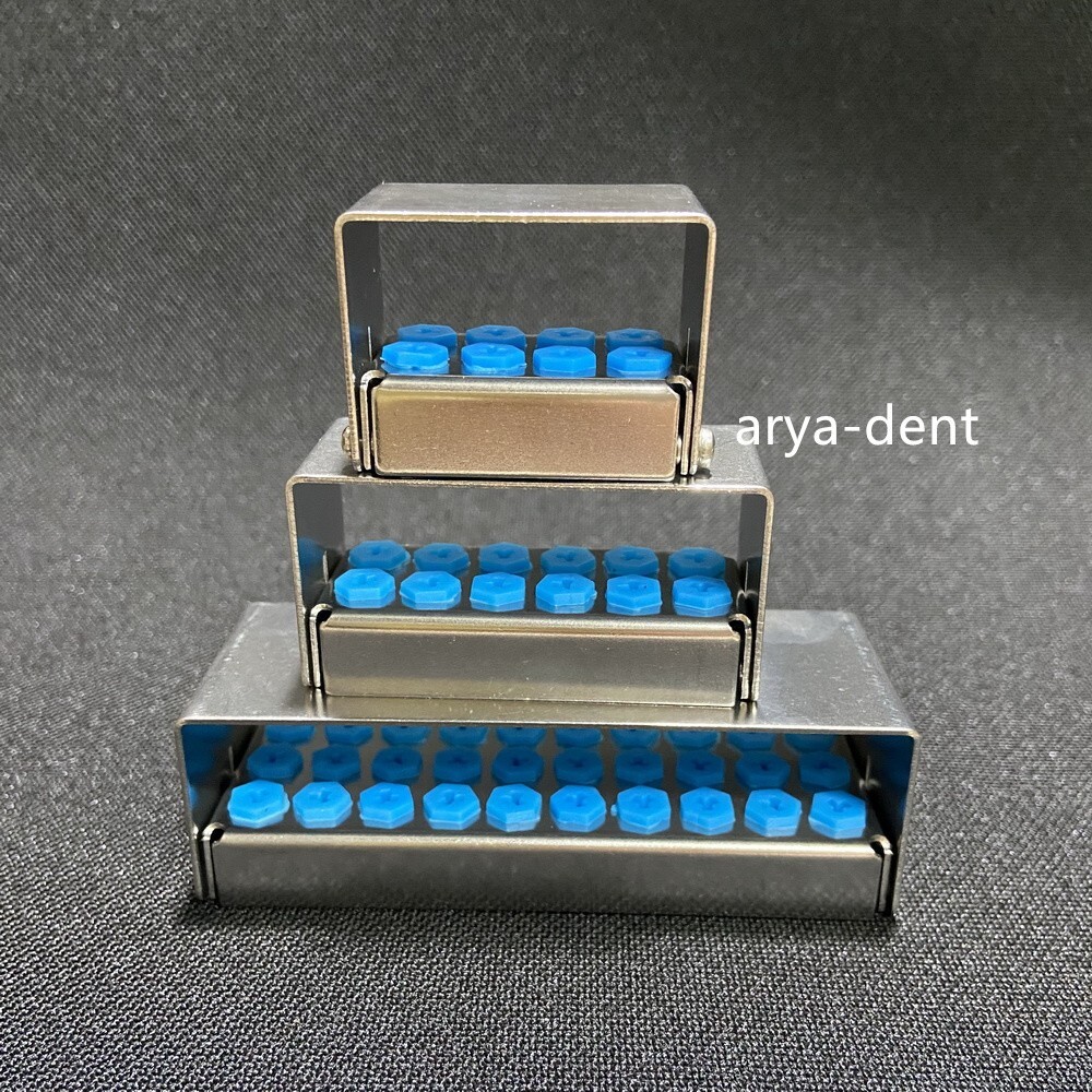 8/12/30 Hole Dental Implant Drills Organizer Holder File Bur Sterilizer Case Box