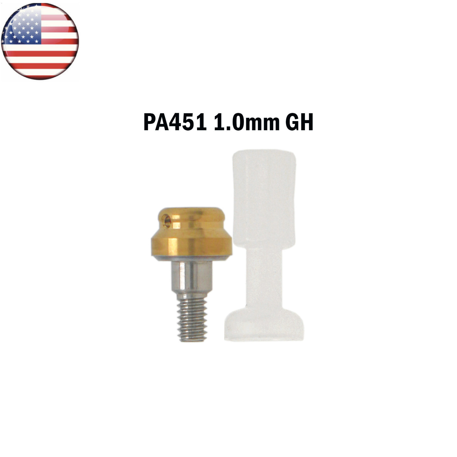 US Dental Locator Abutment Male Cap Implant Tool fits Zimmer PAØ4.5mm Removable