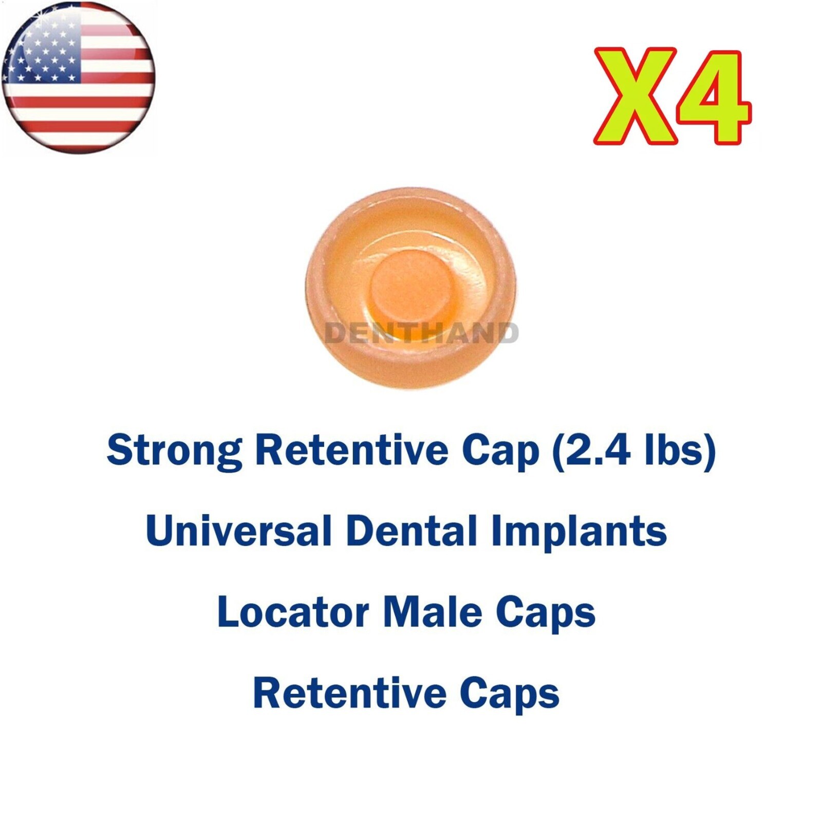 US Universal Dental Overdenture Implant 2.4 lbs Retention Caps Locator Core Tool