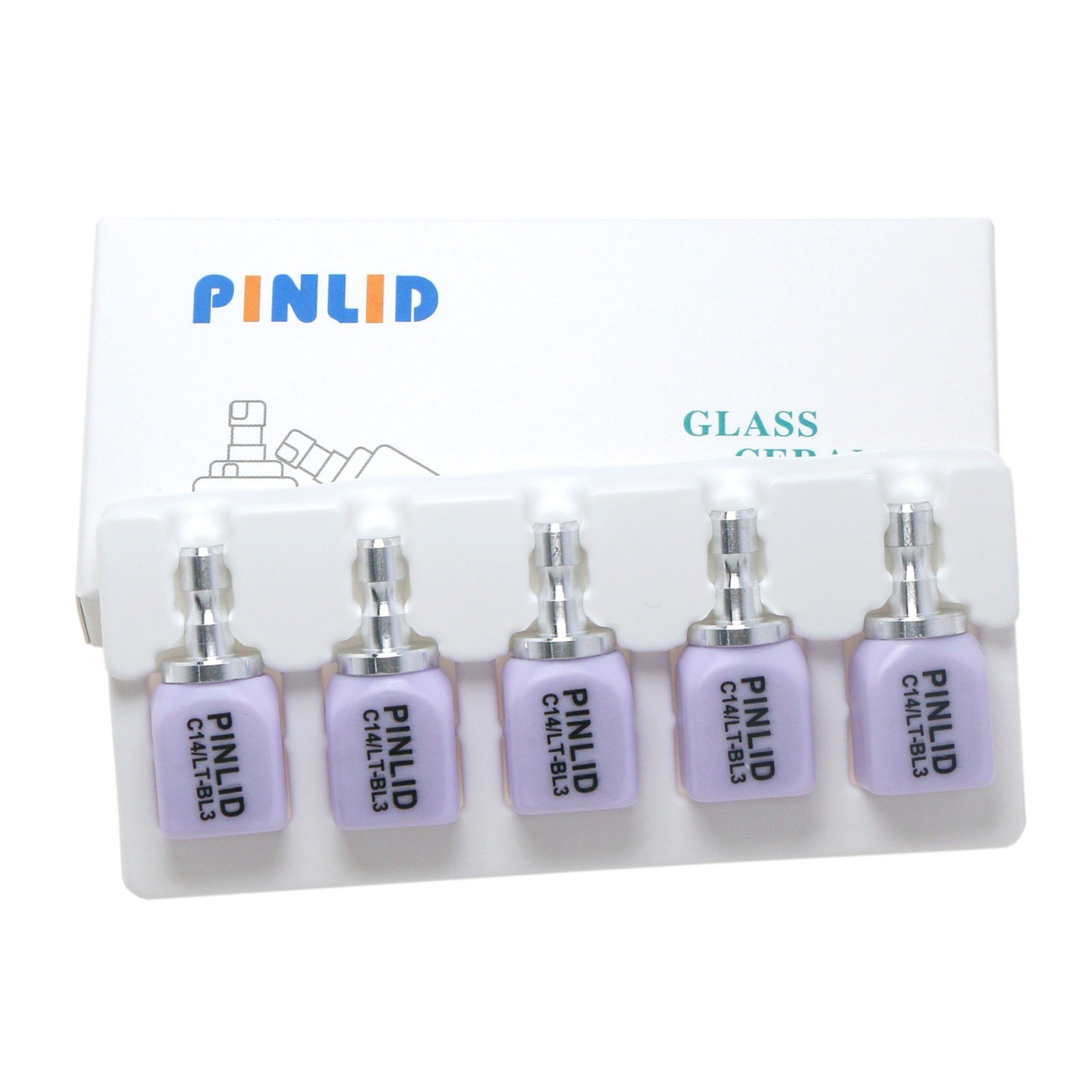 Dental Emax CAD/CAM Cerec Blocks Glass Ceramic Lithium Dislicate Block HT/LT C14