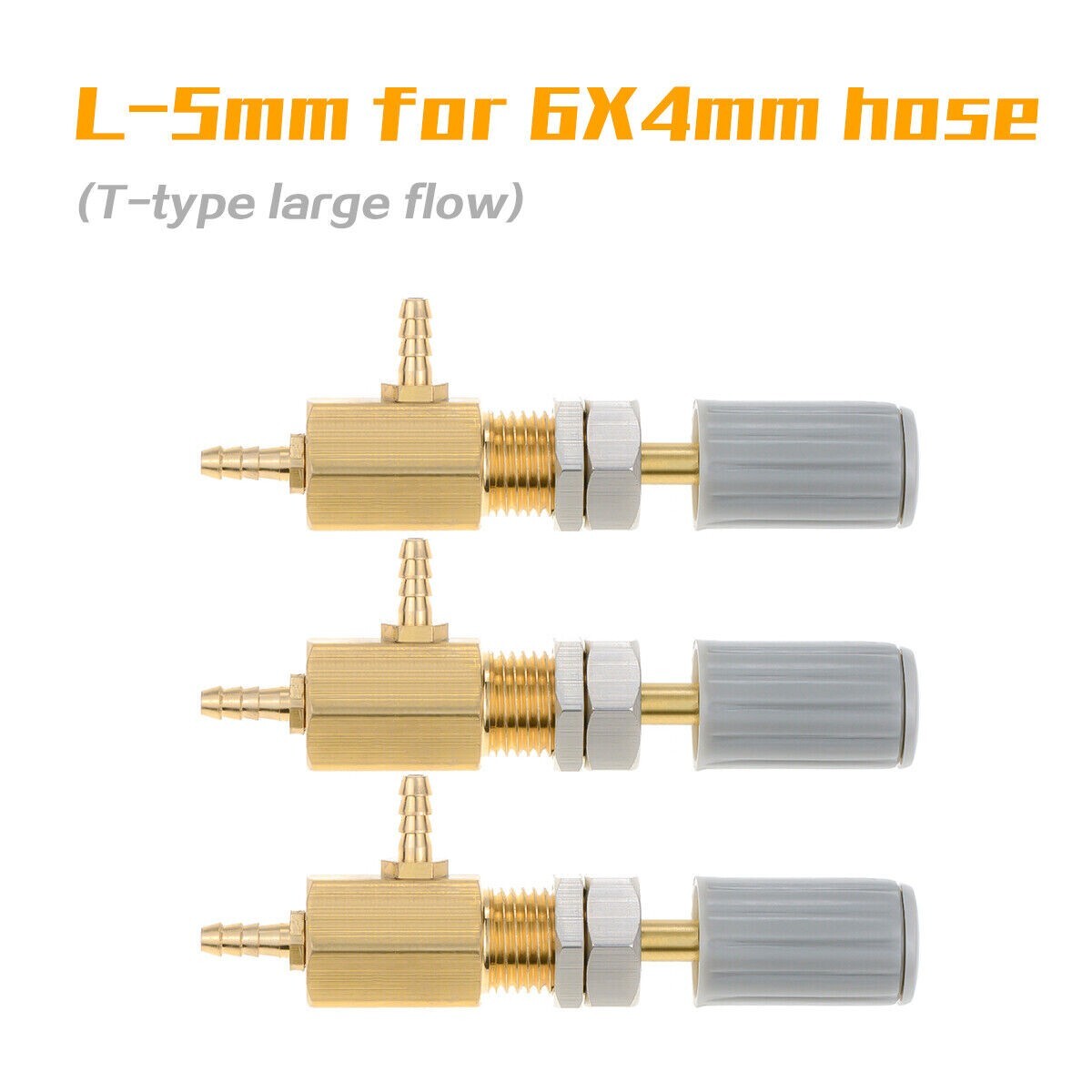 4Pcs/6Pcs Dental Regulator Control Water Valve T-Shape 5mm for Dental Chair