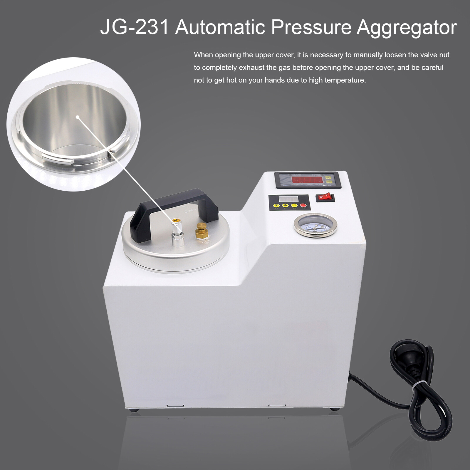 Dental Portable Digital Built-in Air Pump Pressure Polymerizer Aggregator JG-231