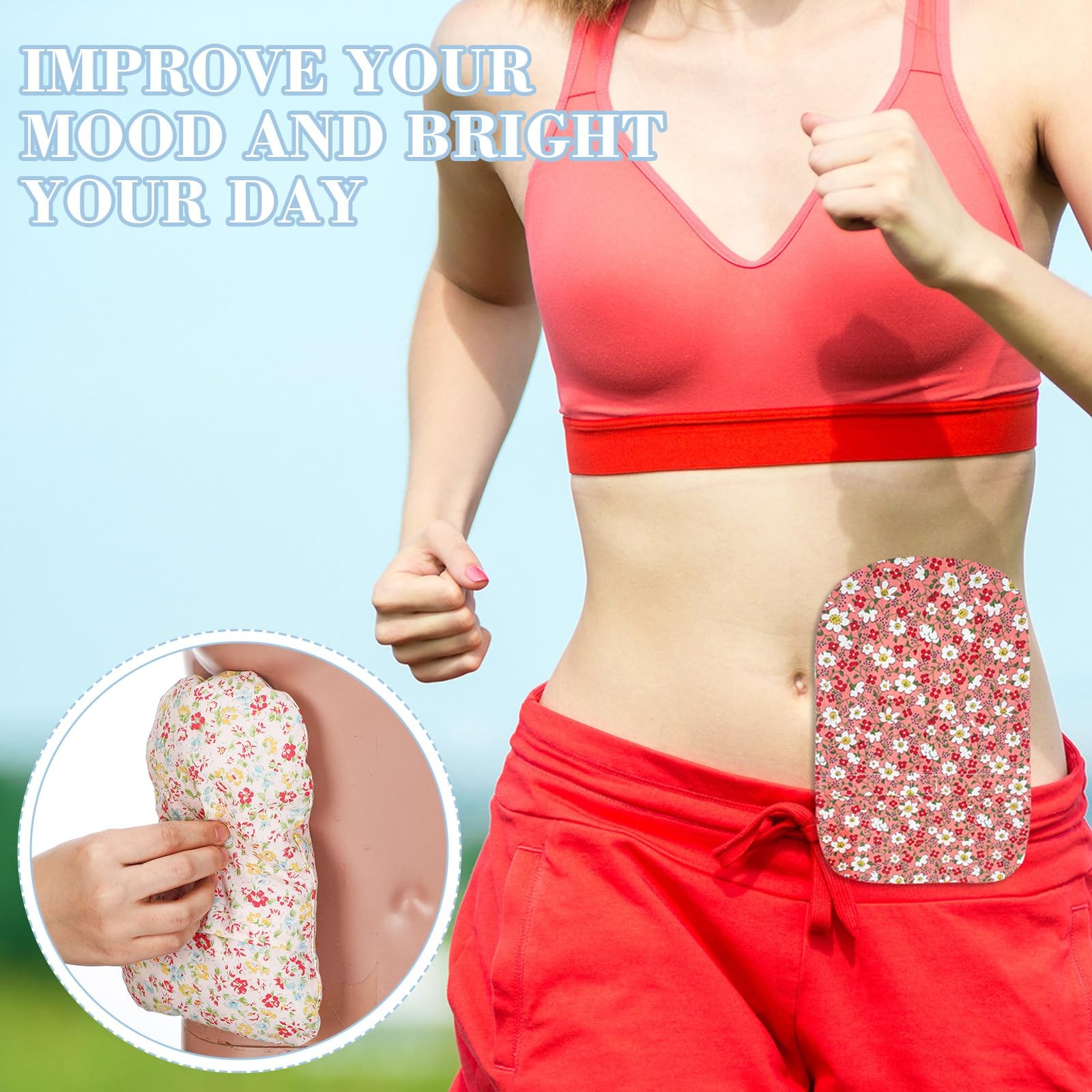 Seewey 8 Pieces Ostomy Bag Cover Washable Pouch Liner one size, Multicolor