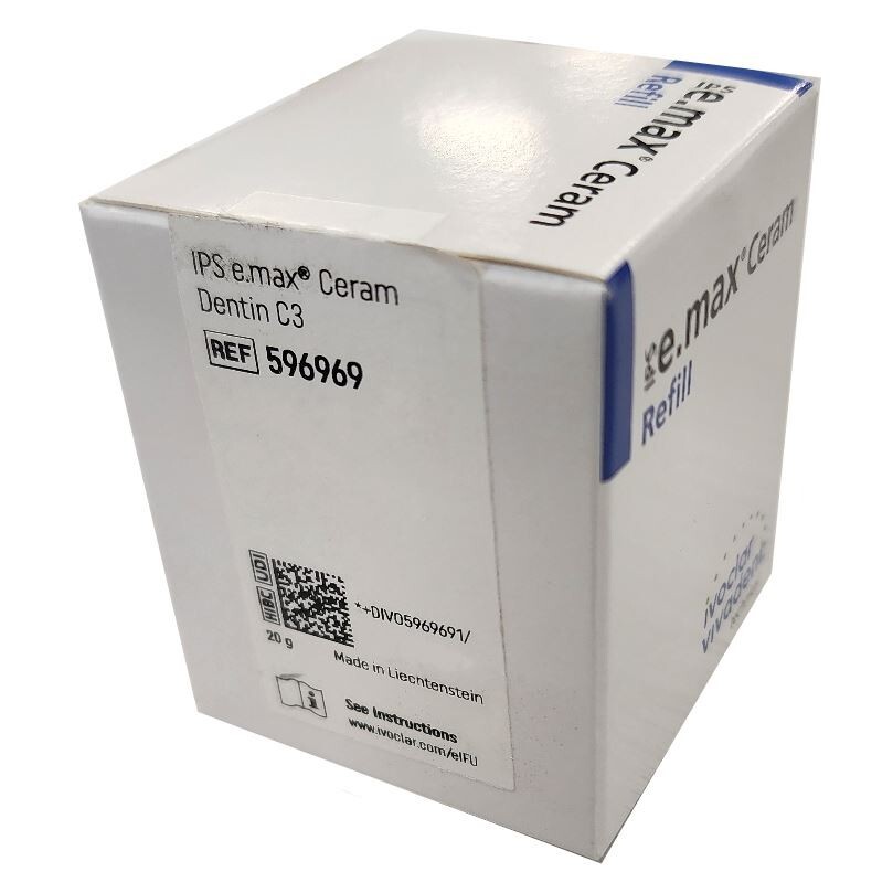 *1-Piece* Ivoclar Vivadent IPS e.max Ceram C3/TI 1 Dentin 20g Refill 596969
