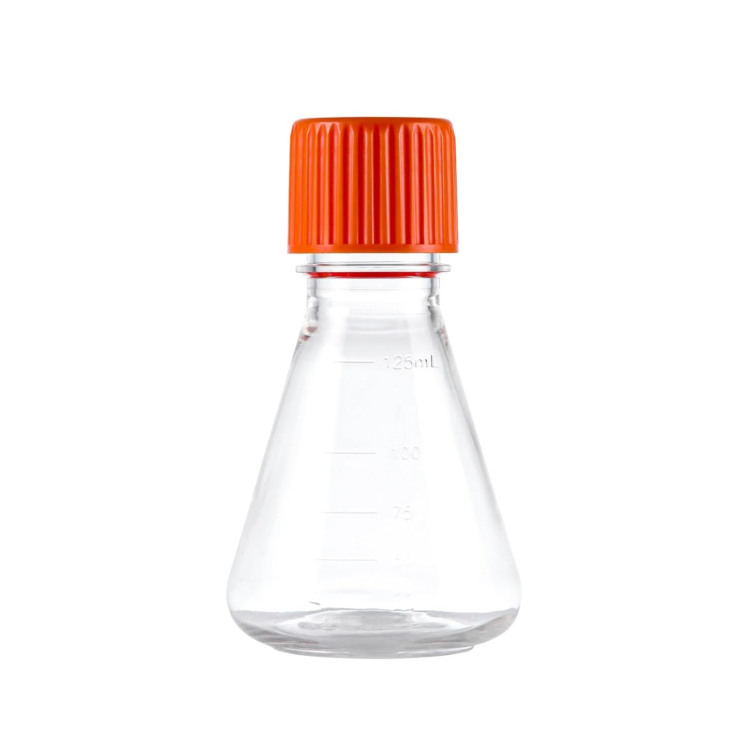 250mL Erlenmeyer Flasks Plastic Sterile Graduated Lab Flask Pack of 12 New