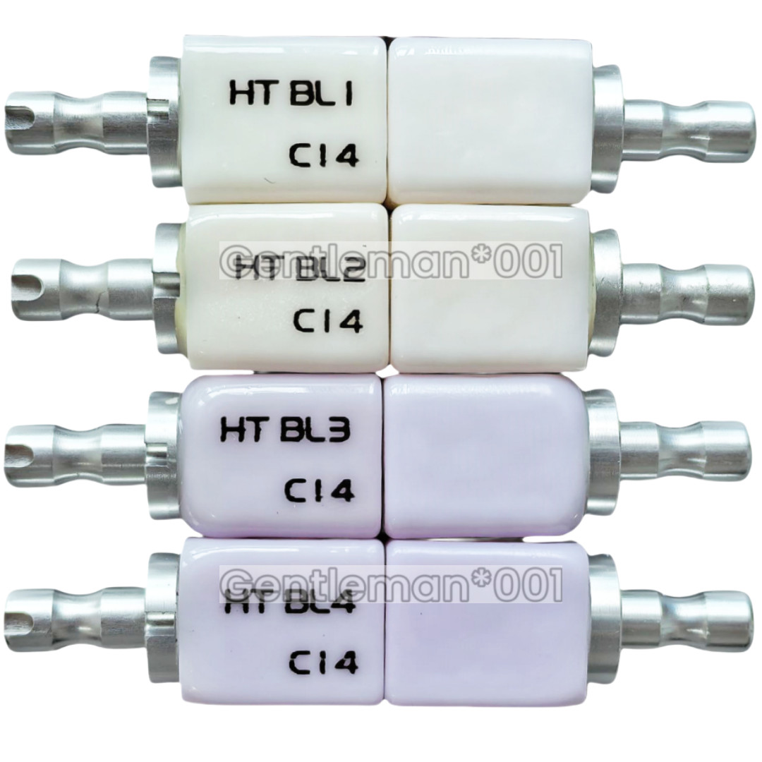 C14 HT Emax Dental Glass Ceramic Lithium Dislicate CAD/CAM Cerec Blocks 5Pcs/Box