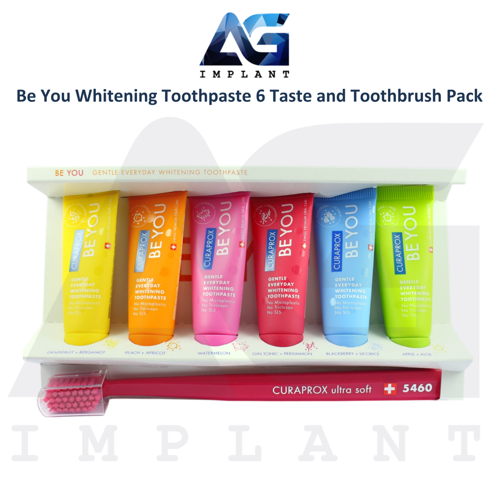 Be You Whitening 6 Flavors Toothpaste 10ml Toothbrush Pack Daily Oral Care