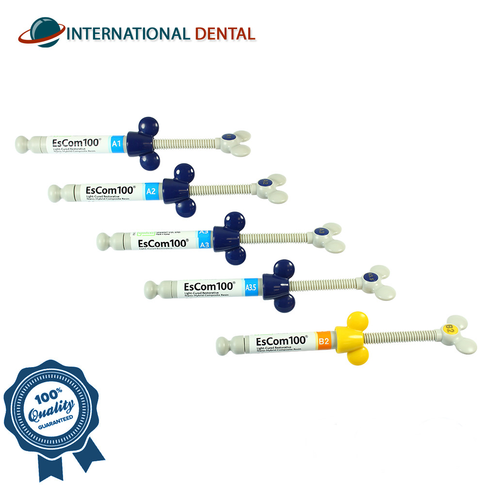 Dental Spident EsCom100 Nanohybrid Composite Resin System Restorative Kit Bond