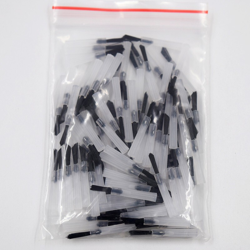 500 Pcs Dental Composite Micro Brush Applicator Tips + 5 Pcs Cleaning Handle Use