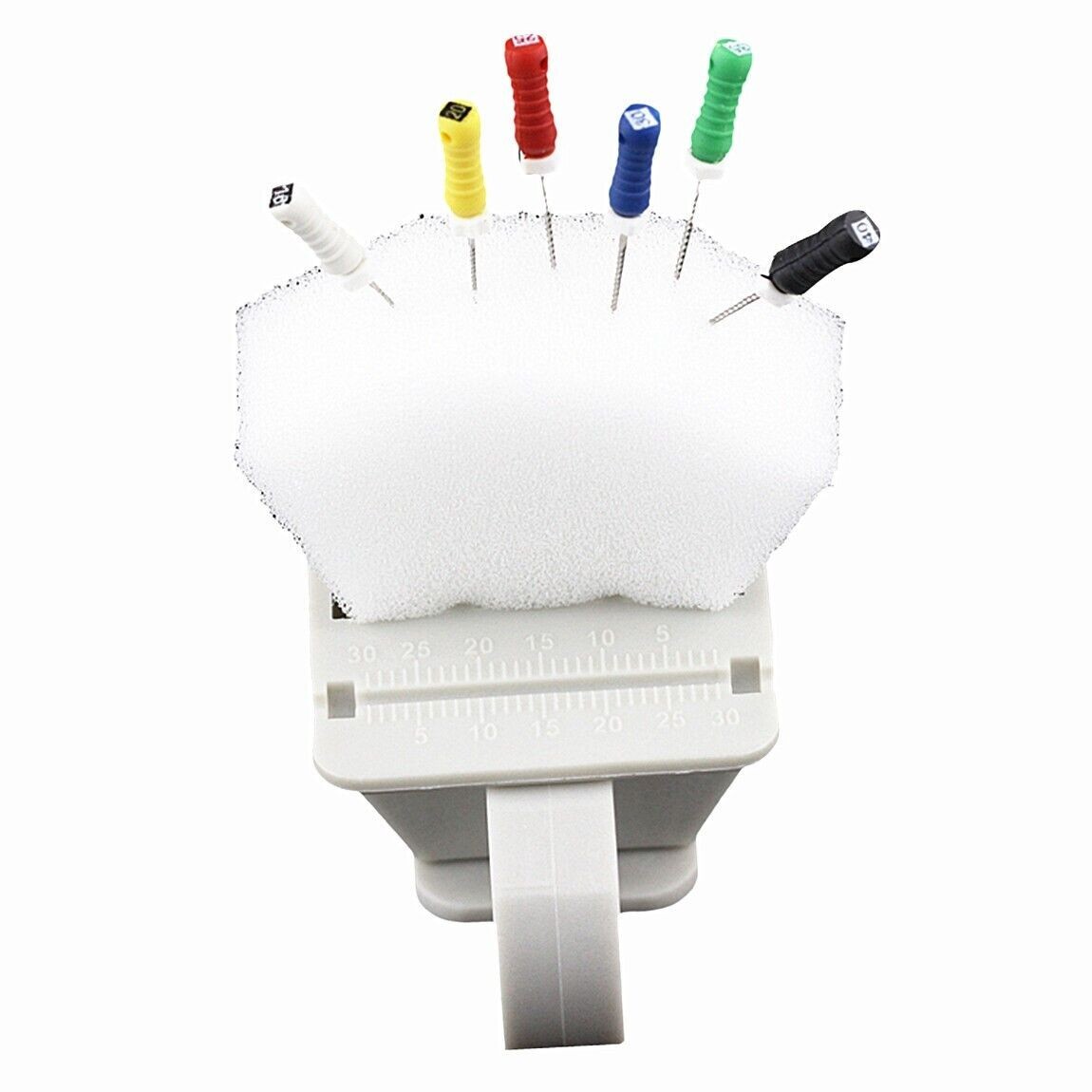 Dental Endodontic Files Triangle Clean Sponge Foam Cushions Finger Ring Holder