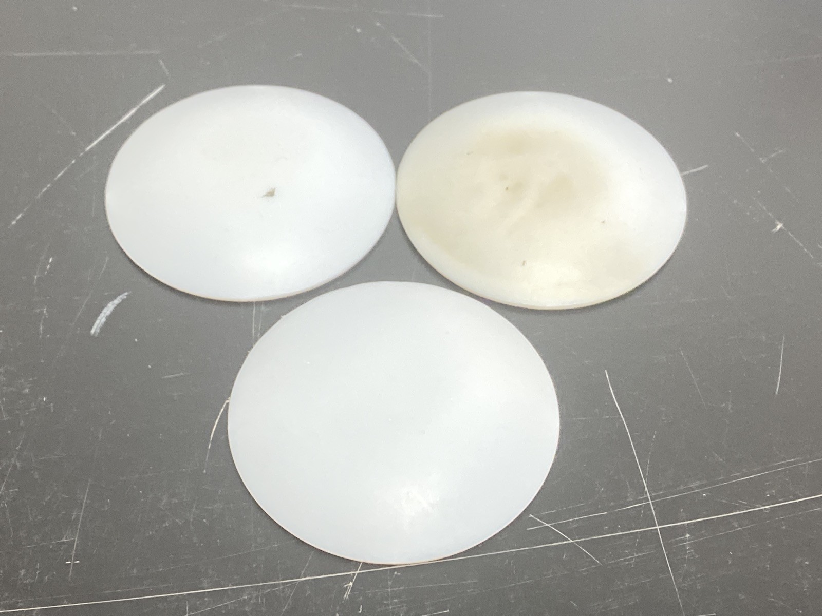 (3) DYNALON Lab 80mm PTFE Watch Glass Covers for 250mL Beakers 315384