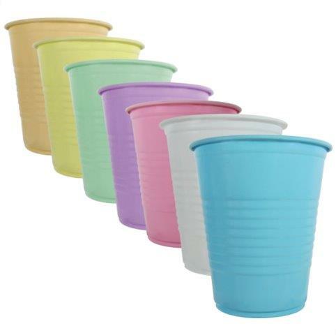 Disposable Plastic Drinking Cups 5oz Blue Black or Lavender 1000pcs/Case
