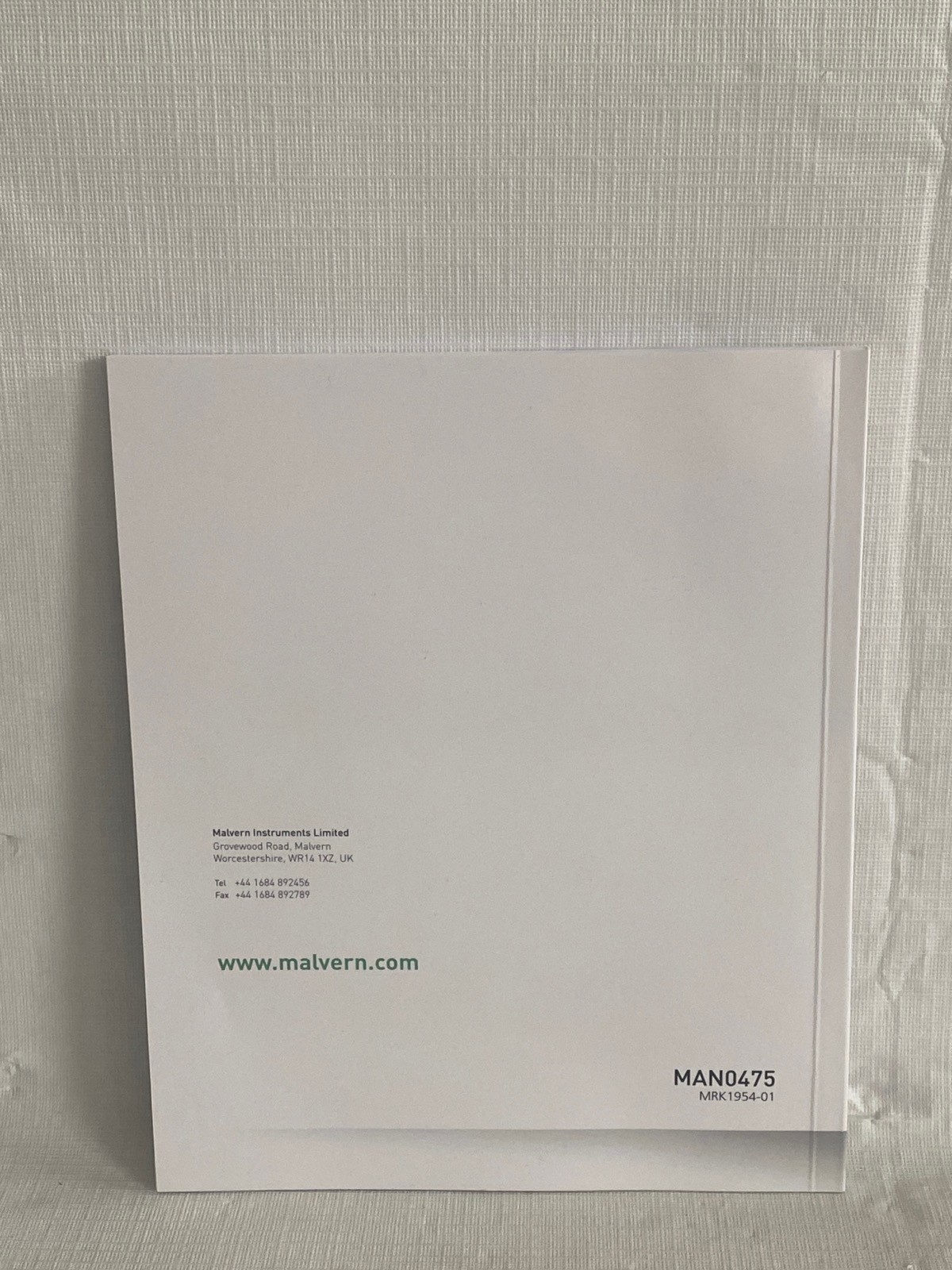 MALVERN Mastersizer 3000 Basic Guide Book Published 2017 Copyright 2014-2017