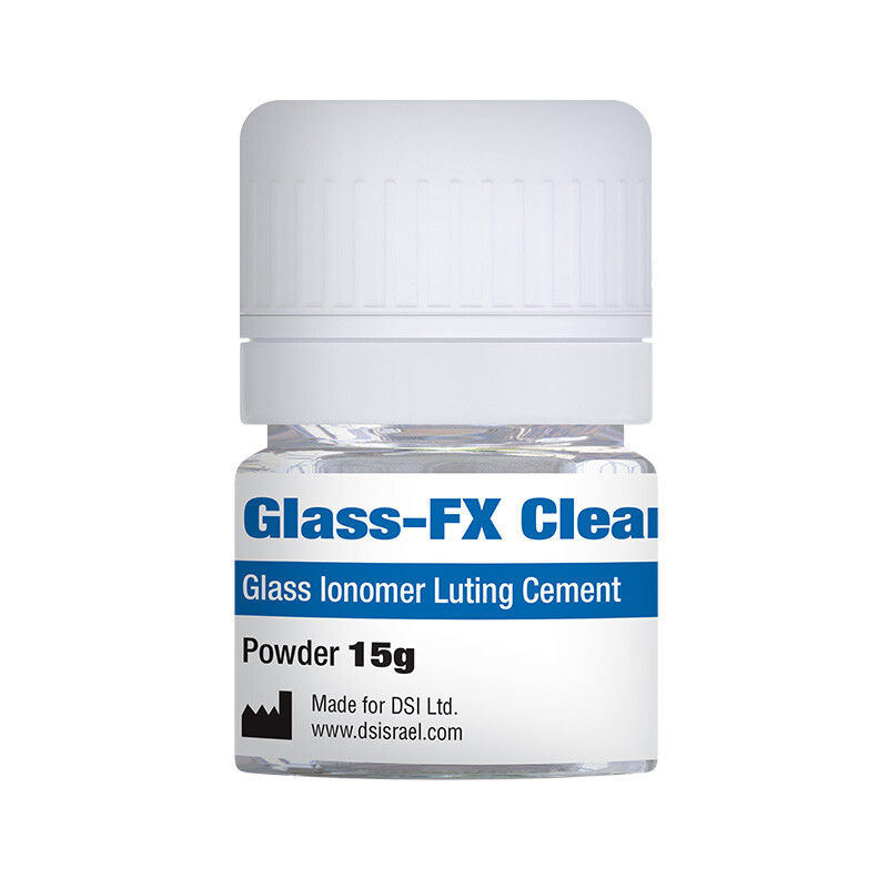 Dental DSI Glass-FX Clear Cement Semitransparent Restorative Material 15g&10ml
