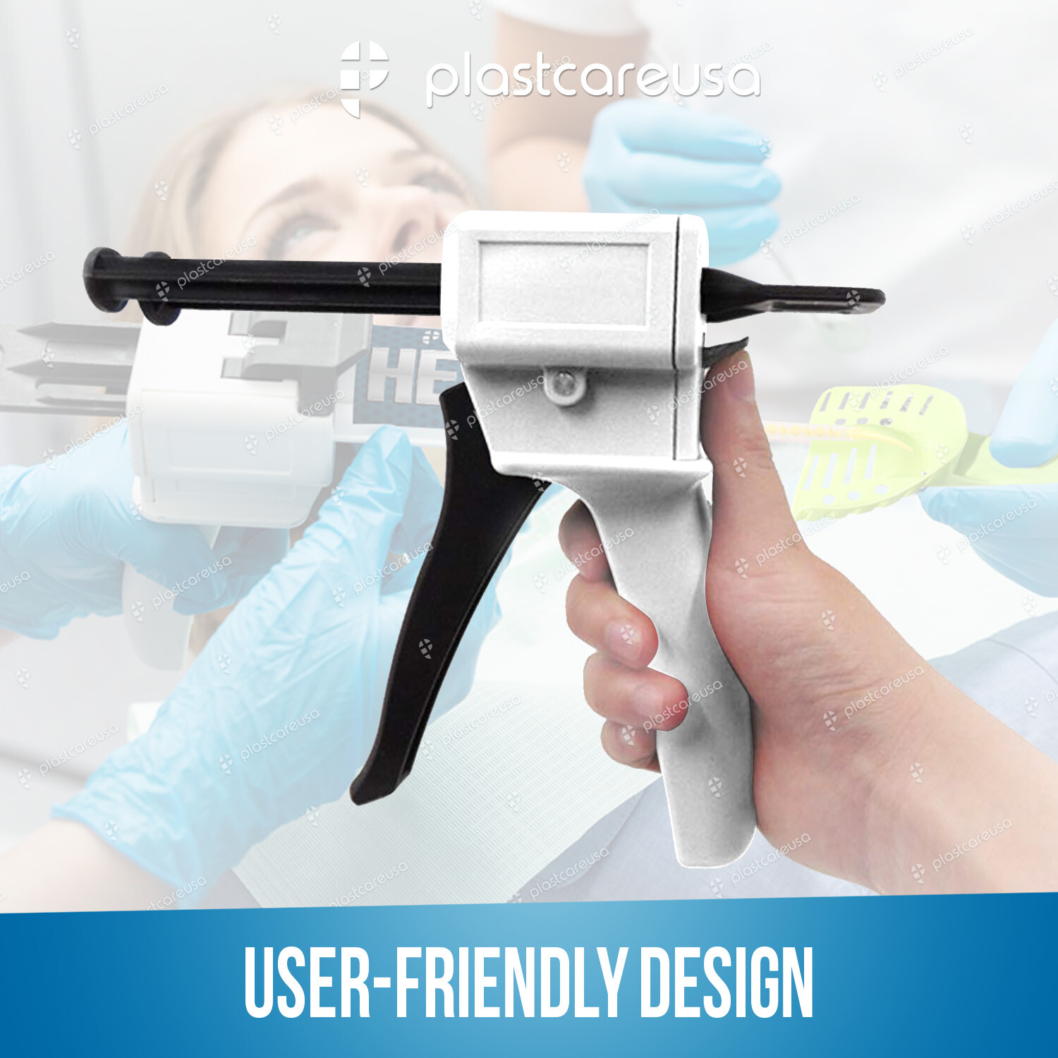 New Dental Impression Universal Cartridge Dispenser Delivery Gun 4:1 10:1
