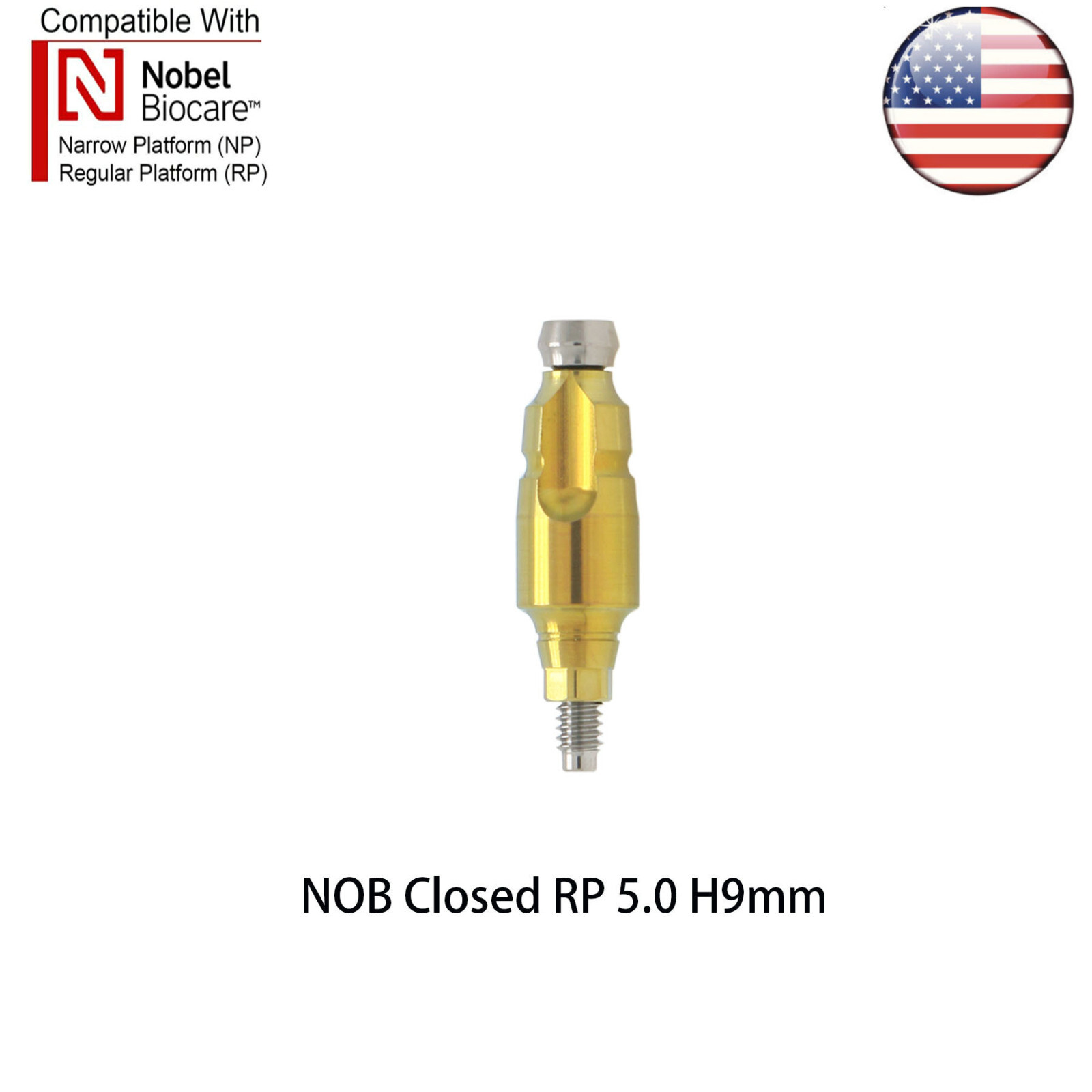 Dental Impression Closed Tray Impression Coping fits Nobel NP/RP Active