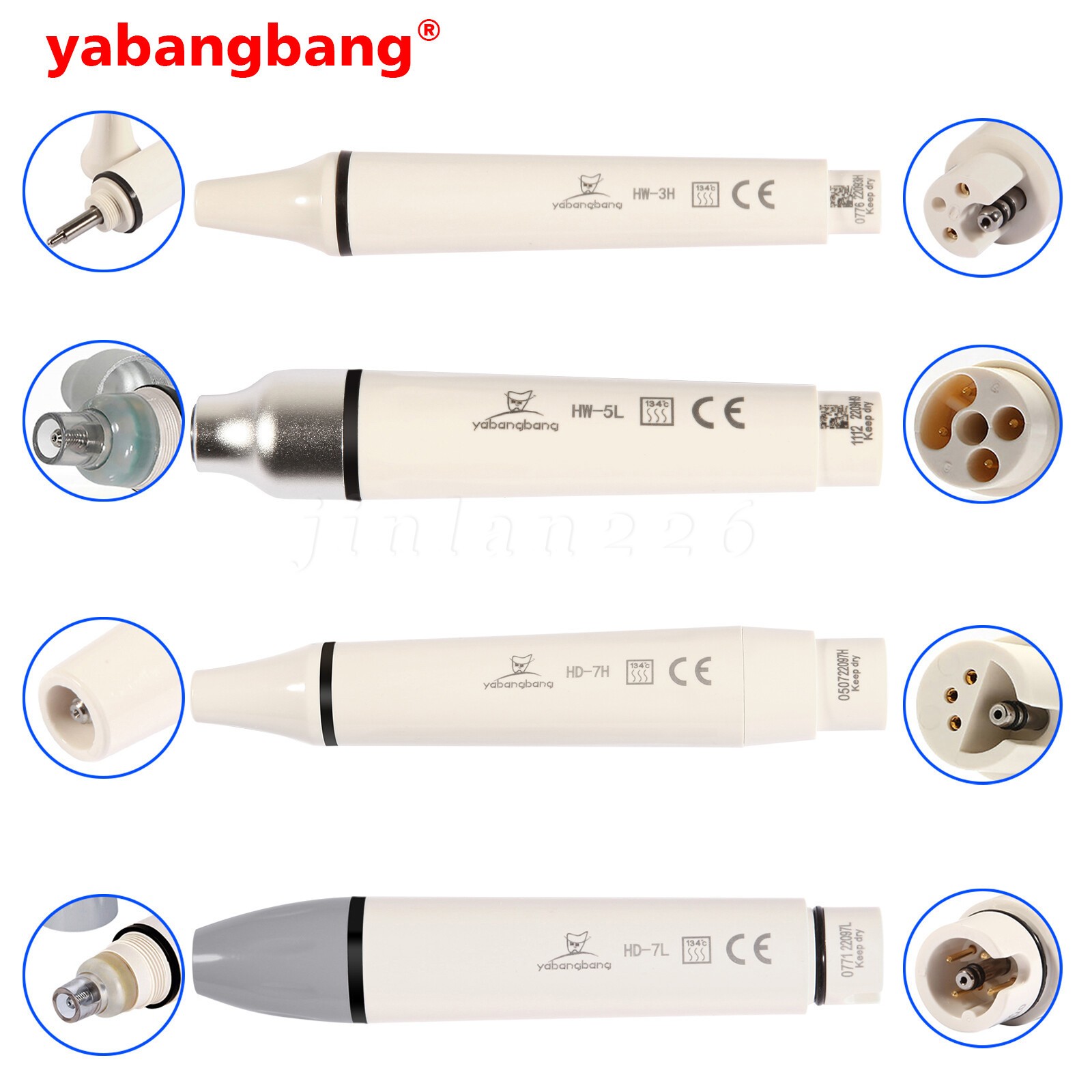 Dental Ultrasonic Piezo Scaler Handpiece LED Fit For WOODPECKER /EMS/SATELEC