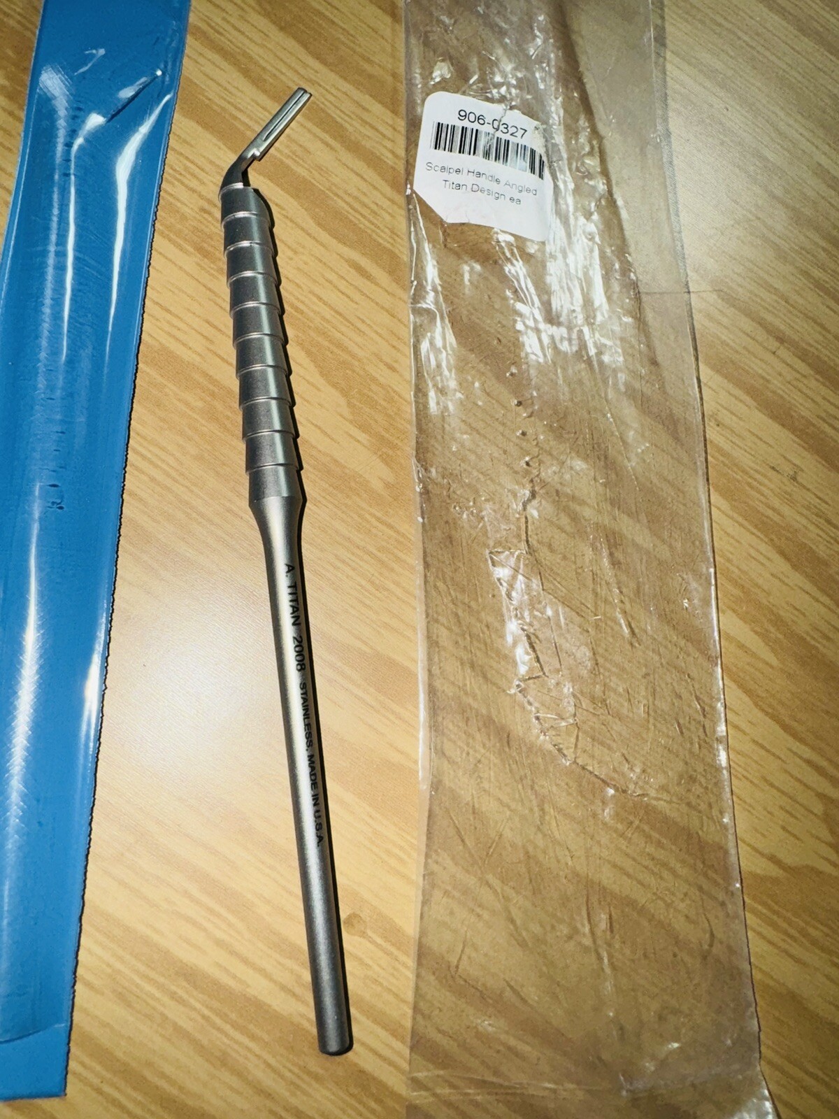 NEW ~ A. Titan Dental Instrument Scalpel Angled Handle USA