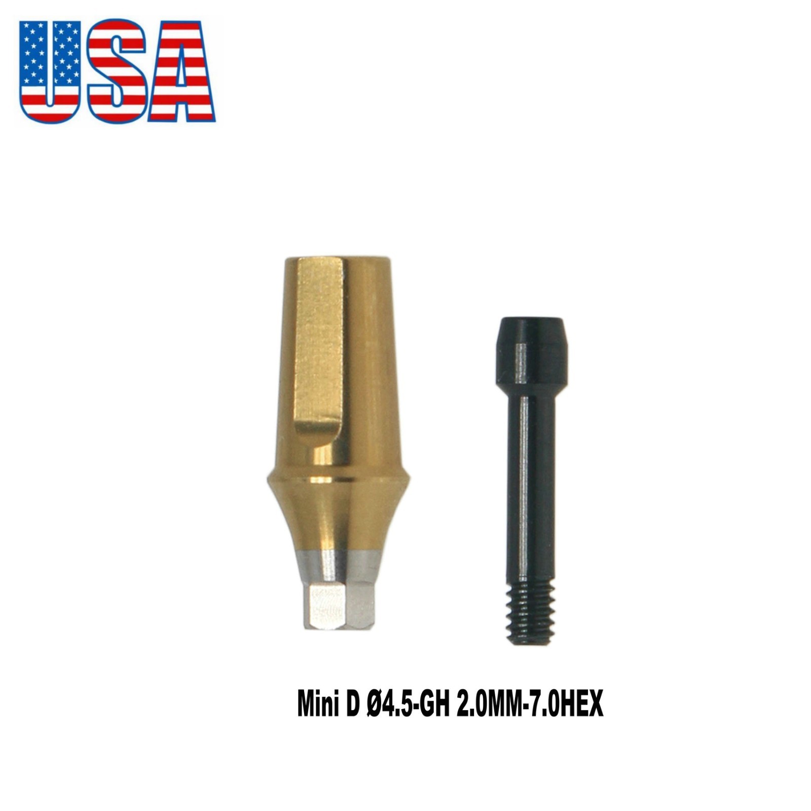 US Titanium Straight Transfer Abutment Fits Hiossen ET (ETIII/IV) /Osstem TS/GS