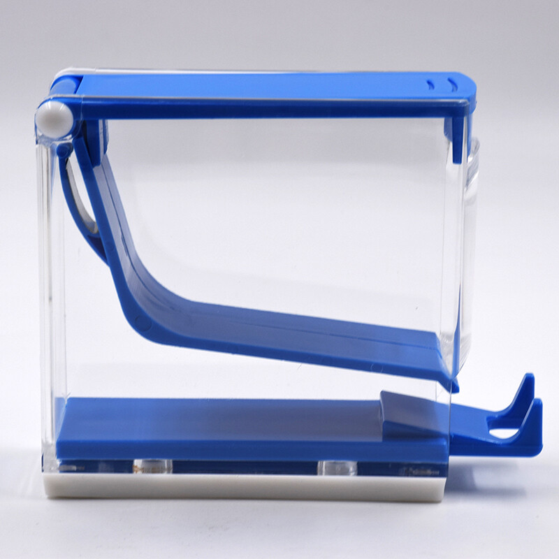 Dental Plastic Blue High Quality Cotton Roll Press Type Dispenser Equipment Case