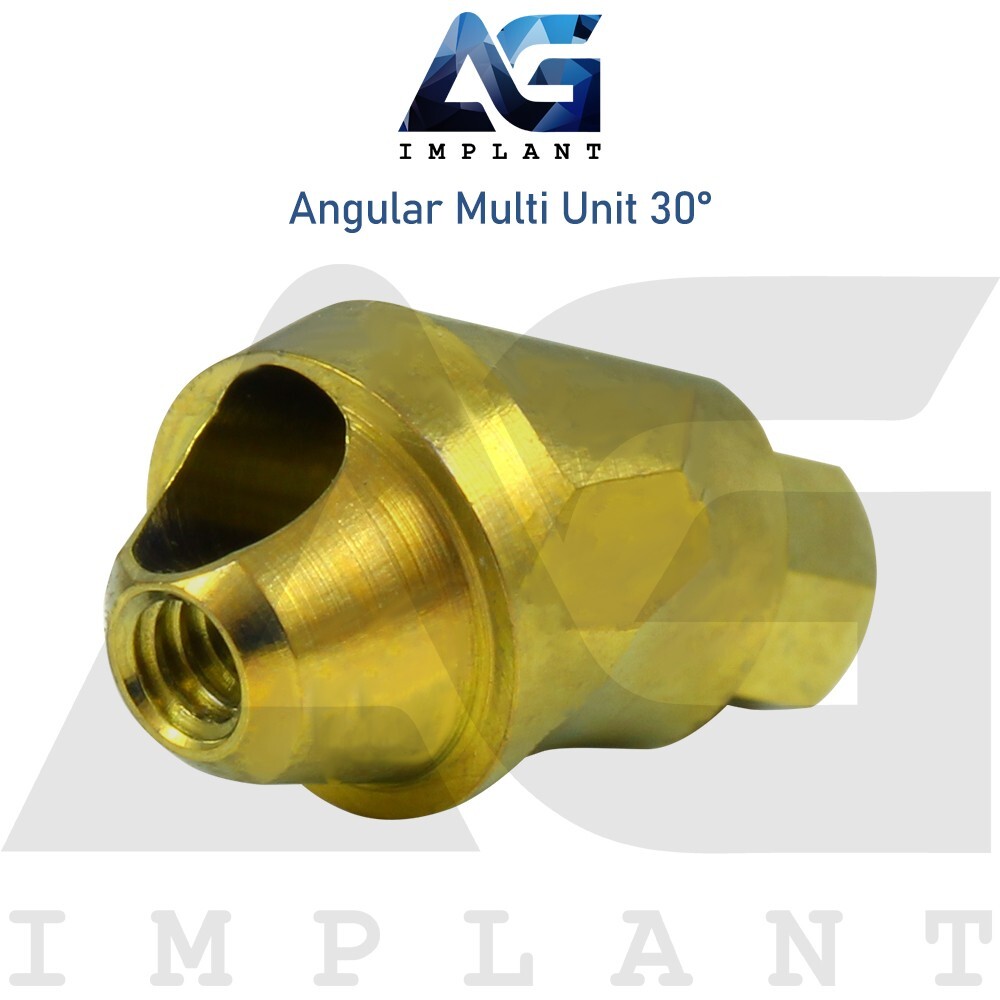 10 Angular Multi Unit 1.6 Prosthetic System 30° and Plastic Sleeve With Screw