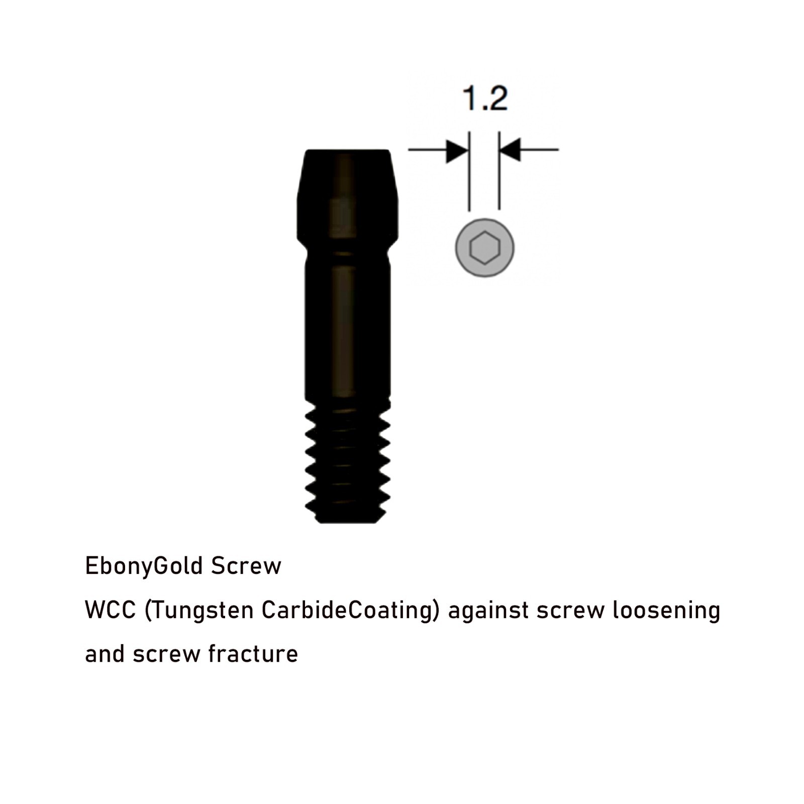 US Mini Titanium Straight Transfer Abutment Compatible with Osstem Hiossen