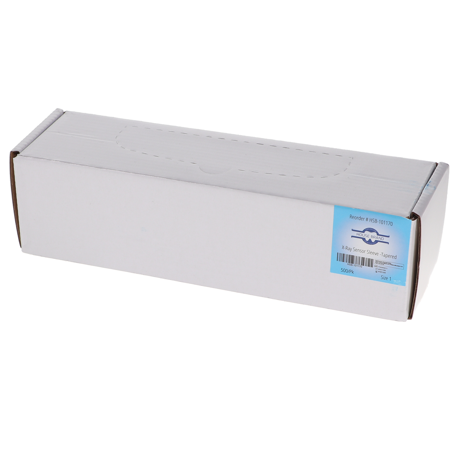 House Brand Dentistry 101170 Digital X-Ray Sensor Cover Sleeves Fitted #1 500/Bx