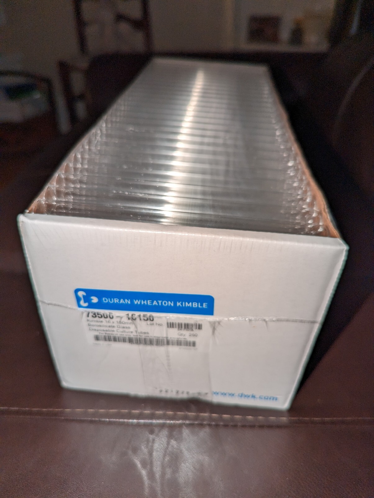 Duran Wheaton Kimble 73500-16150 16x150mm Borosilicate Glass Disposable Culture