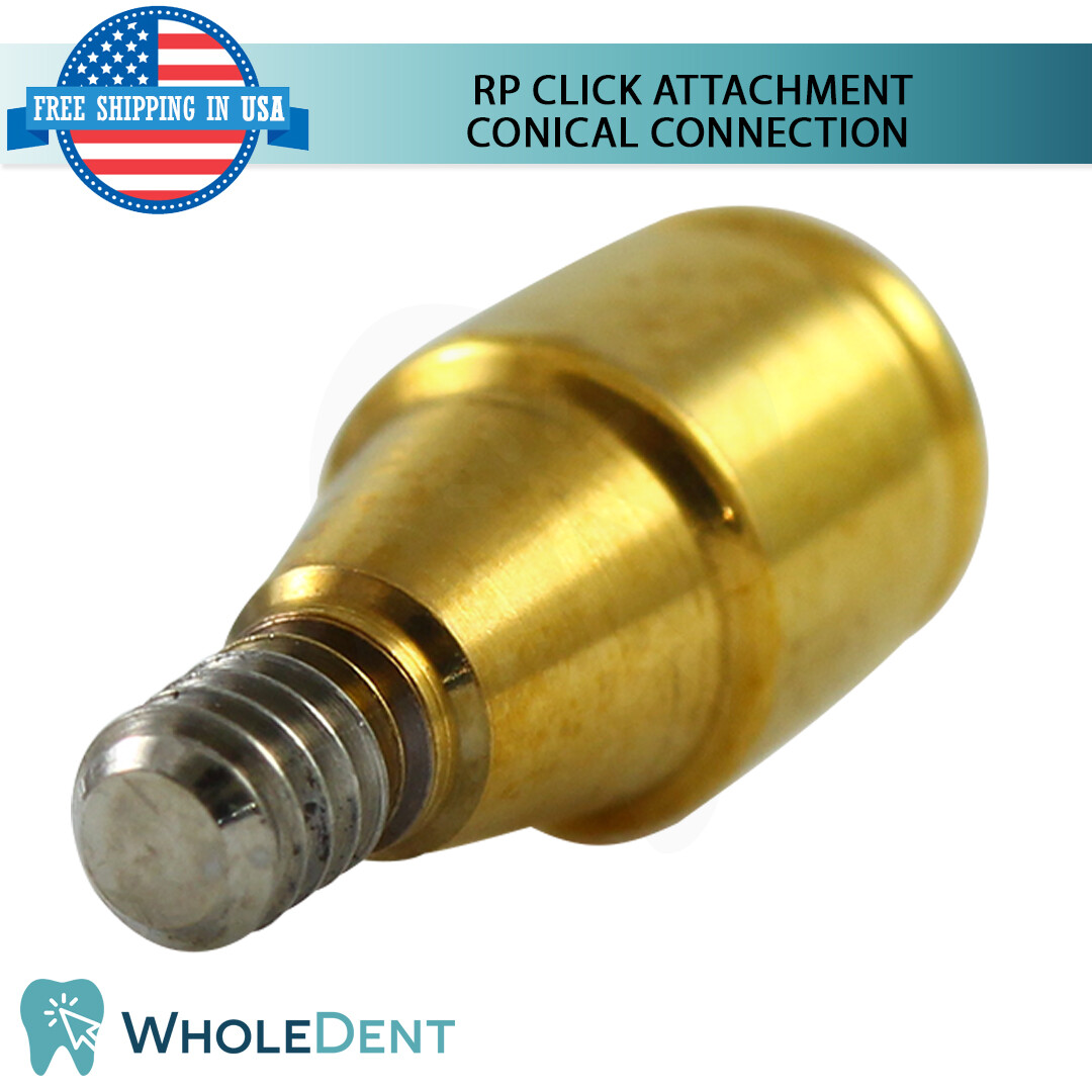 RP Conical Click Attachment Abutment Extra Soft Silicone Cap Dental Implant