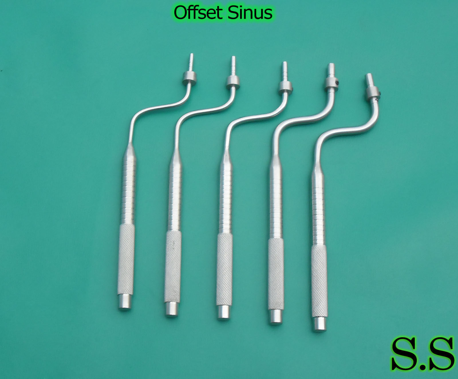 5 Offset Sinus Osteotomes Set Dental Implant Instruments