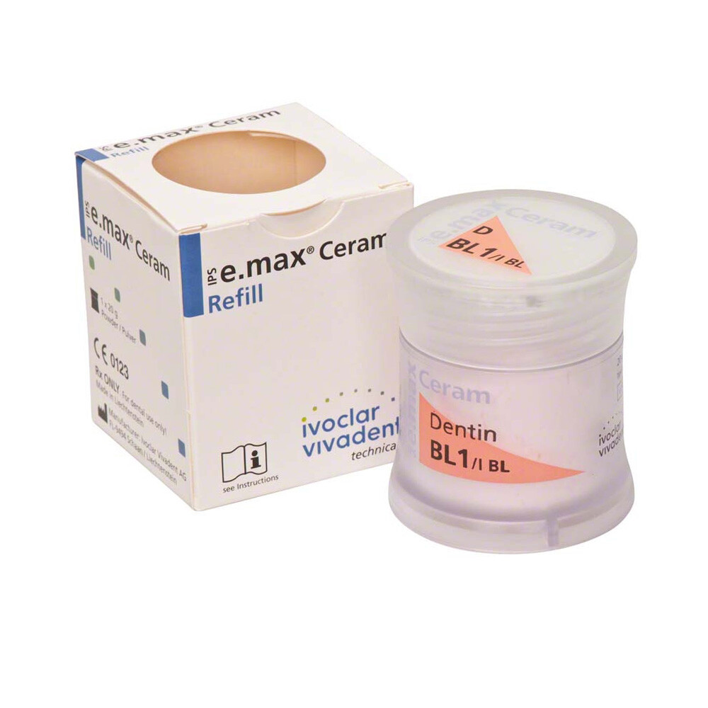 IPS E.max Ceram Dentin 20g All Ceramics Porcelain Powder Dentine A1 Bleach Trans