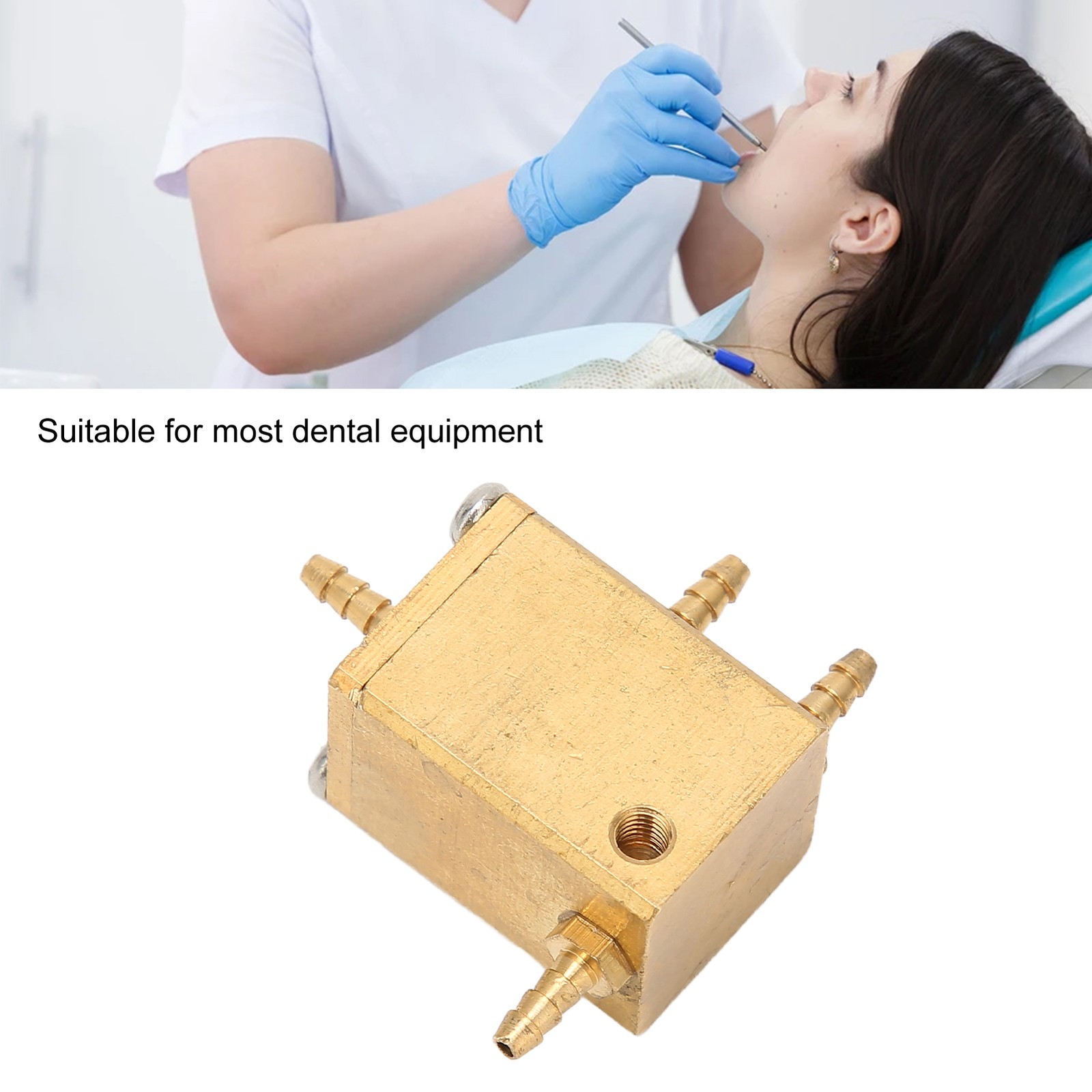 Metal Dental Water Valve With High Passability For Dental Chairs New