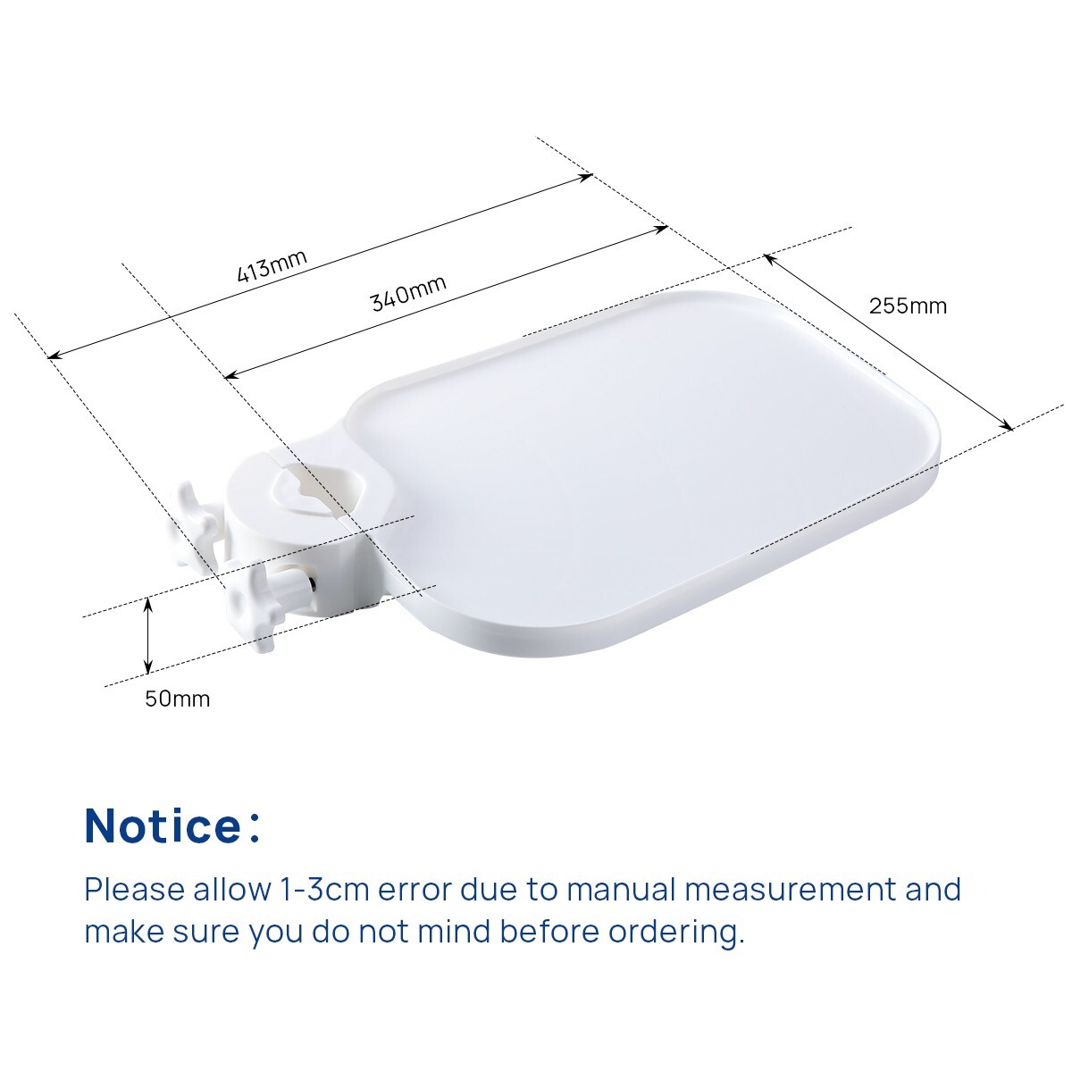 Dental Post Mounted Utility Tray for Dental Chair Unit Dental Instrument Tray