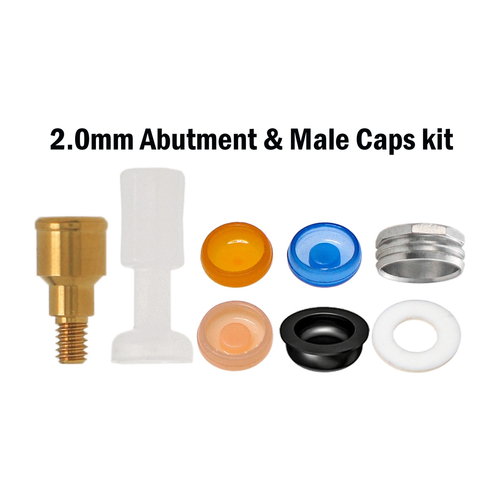 Implants Caps Locator Abutment Fits Zimmer Screw-Vent 3.5mm MIS ABT Internal Hex