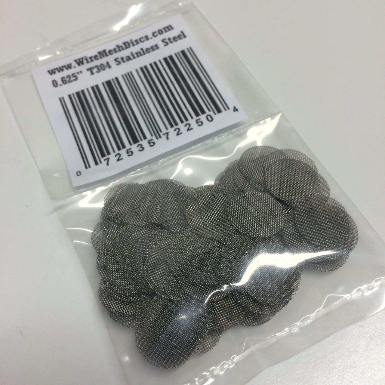 100 COUNT Stainless Steel T304 Wire Mesh Screen Filter Disks 5/8″ MADE IN USA!