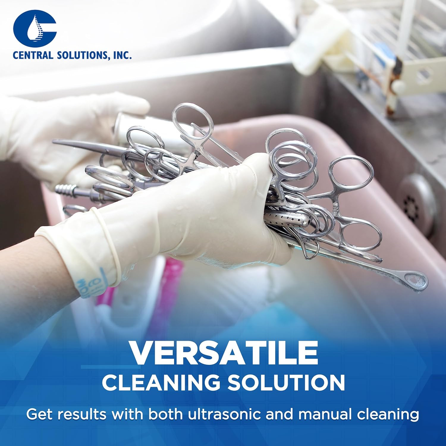 Central Solutions Multi Enzymatic Cleanser – Hospital Grade Instrument Cleaner