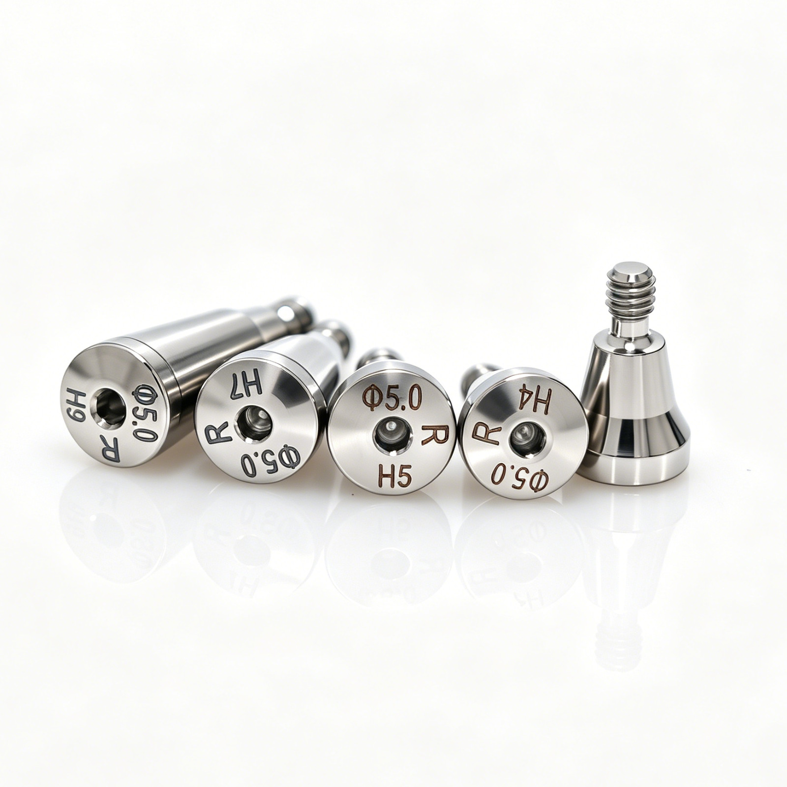 US 5Pcs Dental Healing Abutments Cover Screw Regular/Mini fit Osstem Hiossen