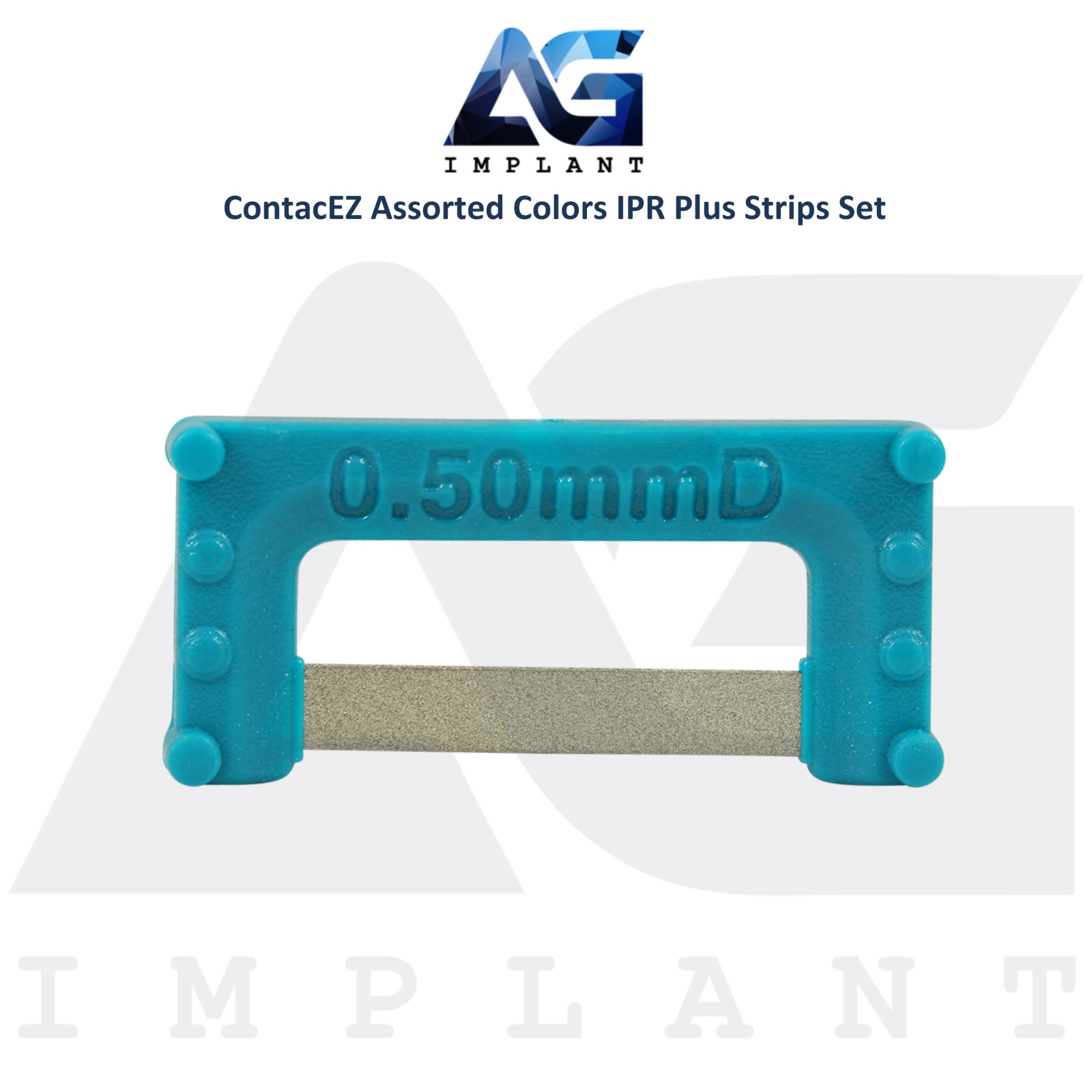 Assorted Color Flexible Diamond Coated IPR Plus Strips Set Stainless Steel