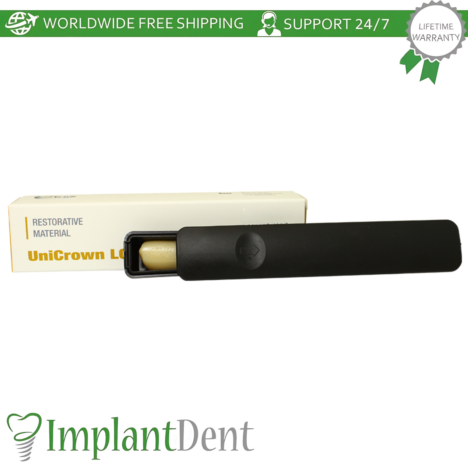 UniCrown LC Temporary C&B Material Sculptable Dental Composite Resin Light Cure