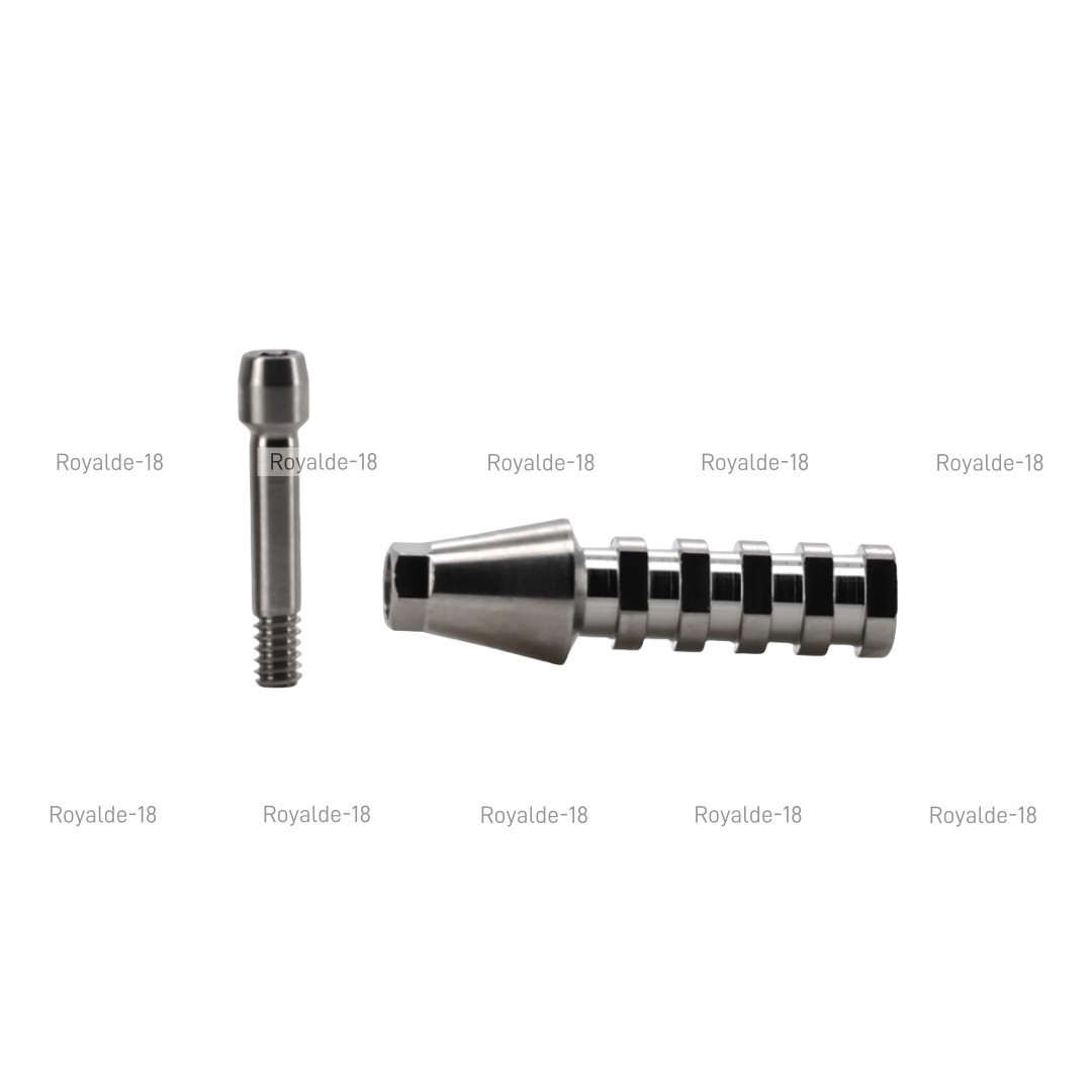Dental Hex Temporary Abutment Cylinder Mini Regular Ti Screw Ebony OSS GH1.0