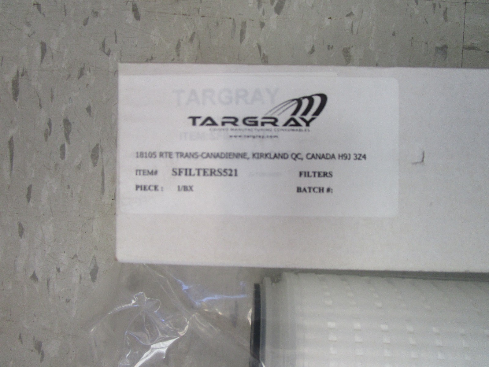 Targray Filter SFILTERS521 PP 508 X 68 MM 5u DOE New