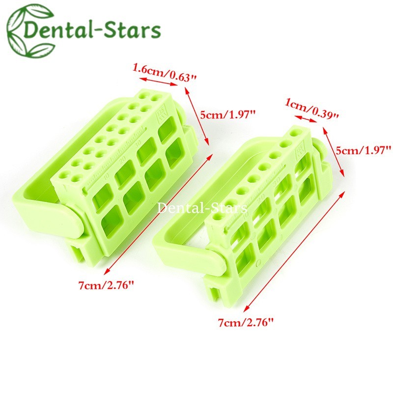 8/16 Holes Dental Bur Endo Files Block Holder Stand Autoclave Disinfection Box