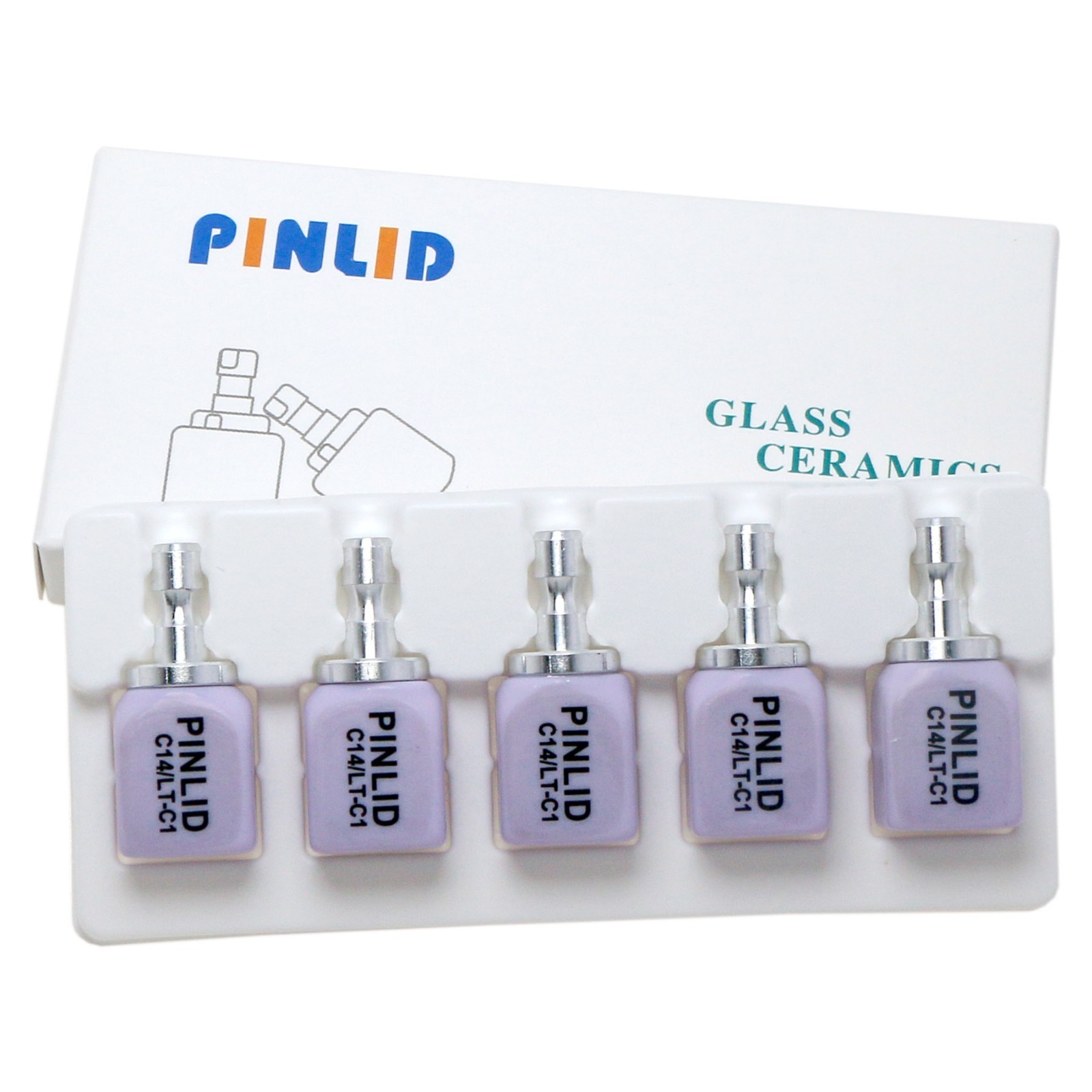 US Dental Emax Lithium Disilicate Glass Ceramic Blocks C14 LT CEREC CAD/CAM