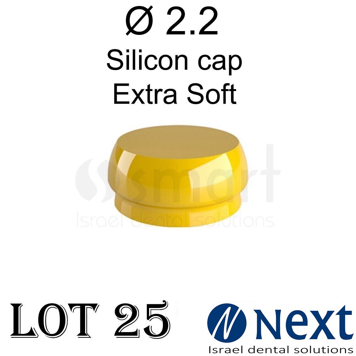 Lot X 25 Ball Attachment Silicone cap Mini 2.2 mm extra soft Rhein83 Europe made