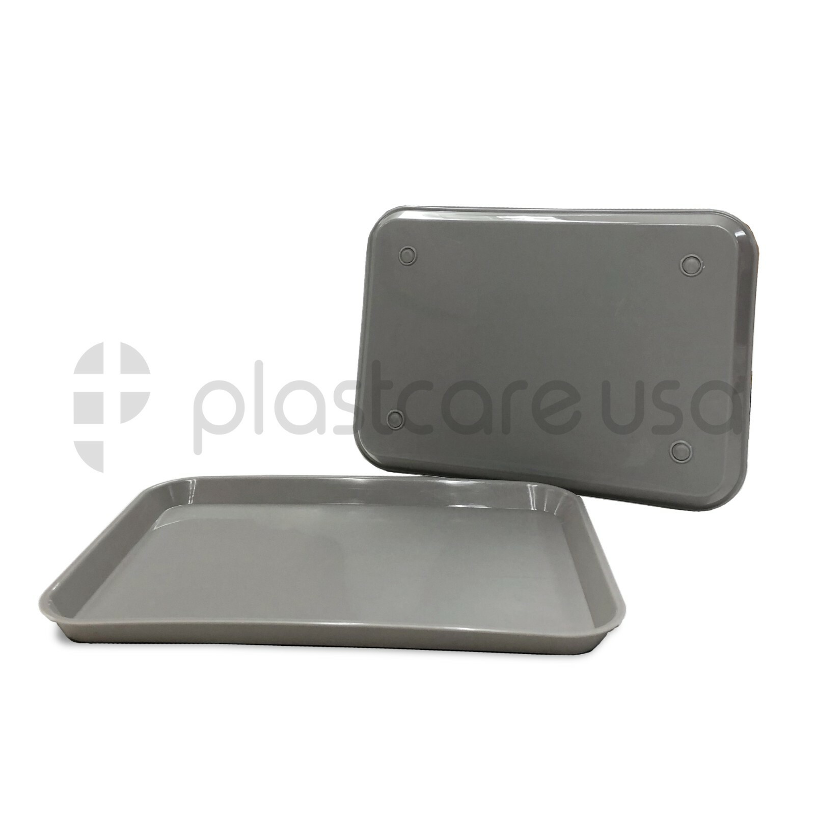 Gray Dental Plastic Instrument Trays, Size B Autoclavable (Pack of 12) Medical