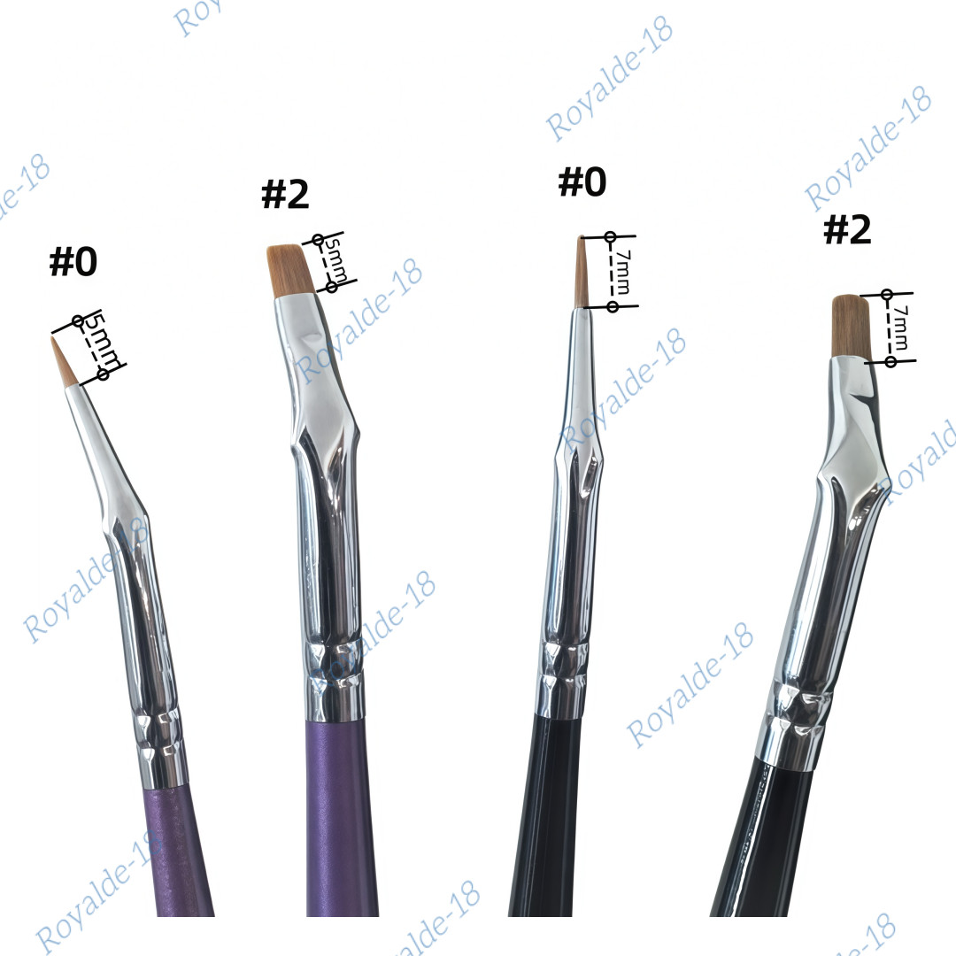 Dental Curved Brush Pens Skyist Nylon Hair Denture Dentine Ceramco Metal Powder